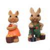 2 Статуэтки пасхального кролика Миниатюрное животное