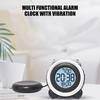 Вибрирующий будильник, простой в управлении, с громкой вибрацией и подсветкой, двойные колокола для использования в спальне, офисе и в путешествиях