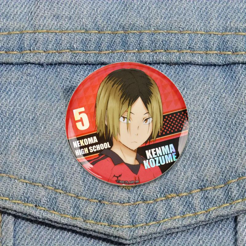 Горячая Распродажа Японское Аниме Haikyuu Жестяные Булавки Рюкзак Смешные Броши Значки Shoyo Hinata Timeskip Sakusa Atsumu Подарочные Периферийные Устройства