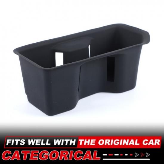 Black Silicone Center Console Cup Holder Trim For Toyota Grand Highlander 2024+