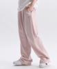 AMBLER Angel And Ribbon Embroidered Pintuck 2-Way Wide Training Sweatpants Ap1002 (Pink)
