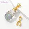 5/10/15 шт. Позолоченное 18K подвесками зажим-петля для изготовления ювелирных изделий, латунные зажимы-петли соединители, аксессуары для сережек DIY