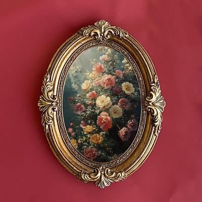 Европейский рельефный скульптурный полимерный фоторамка Украшение платформы Настенная фоторамка Можно разместить или повесить Рамка для фотографий Дом