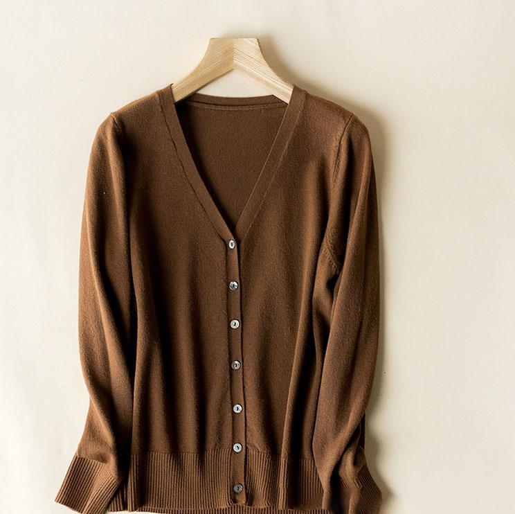 Женский свитер, однотонный вязаный кардиган с v-образным вырезом на пуговицах и длинными рукавами, верхнее пальто, теплое, большие размеры, большие размеры