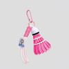 Handicrafts Badminton Bag Pendant Solid Color 3D Printing Key Ring Badminton Key Chain  Pouch Charm