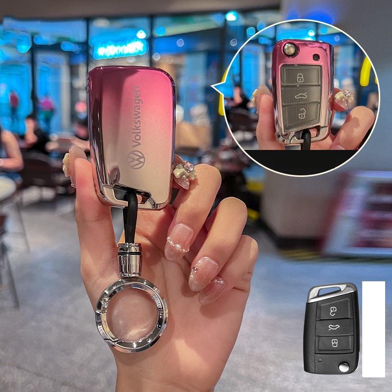 Для VOLKSWAGEN TPU Чехол-держатель-защита для автомобильного пульта ДУ Брелок Для VW Volkswagen Passat B8 Polo Tiguan MK1 MK2 Magotan