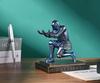 HDMbigmi Knight Pen Pen Desk Organizer Resin Pencil Office or Home Desk Organizer Holder, Stand, Accessory, Holder, Gift, (Blue)