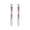 [R3912] - Silver Earrings 'Sissi' Multicoloured Silver (rhodium) - 32x3mm