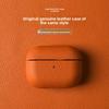 Luxury Pebble Grain Genuine Leather Case for AirPods Pro 3 Pro 2 4th Gen with USB C Shockproof Cover
