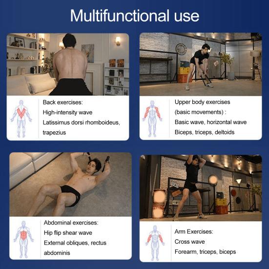 Бесканатная боевая веревка для домашнего спортзала Беспроводная утяжеленная тренировочная веревка для ВИИТ Упражнения для всего тела Фитнес-оборудование для мужчин и женщин