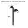 Solar Powered Solar Pathway Light Black Waterproof LED Spot Lights Line Free Landscape Atmosphere Lighting Garden Decor