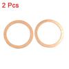 2 шт. Медные шайбы диаметром 40 мм, плоские уплотнительные прокладки, кольца, фитинг