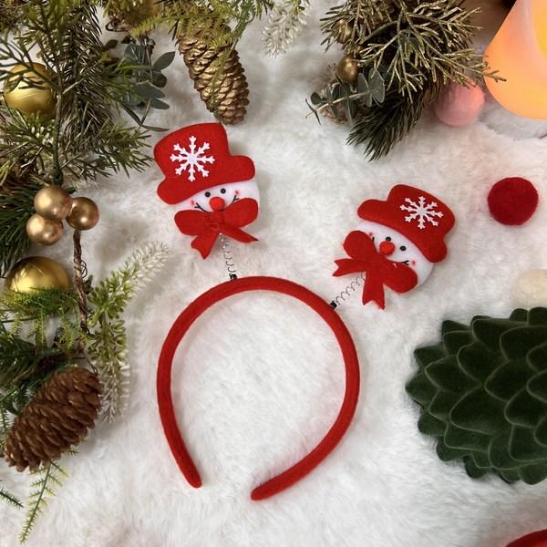Christmas Spring Headband 4-piece Set Product Santa Rudolph Bear Snowman Life Four Cuts Props Party Hairband