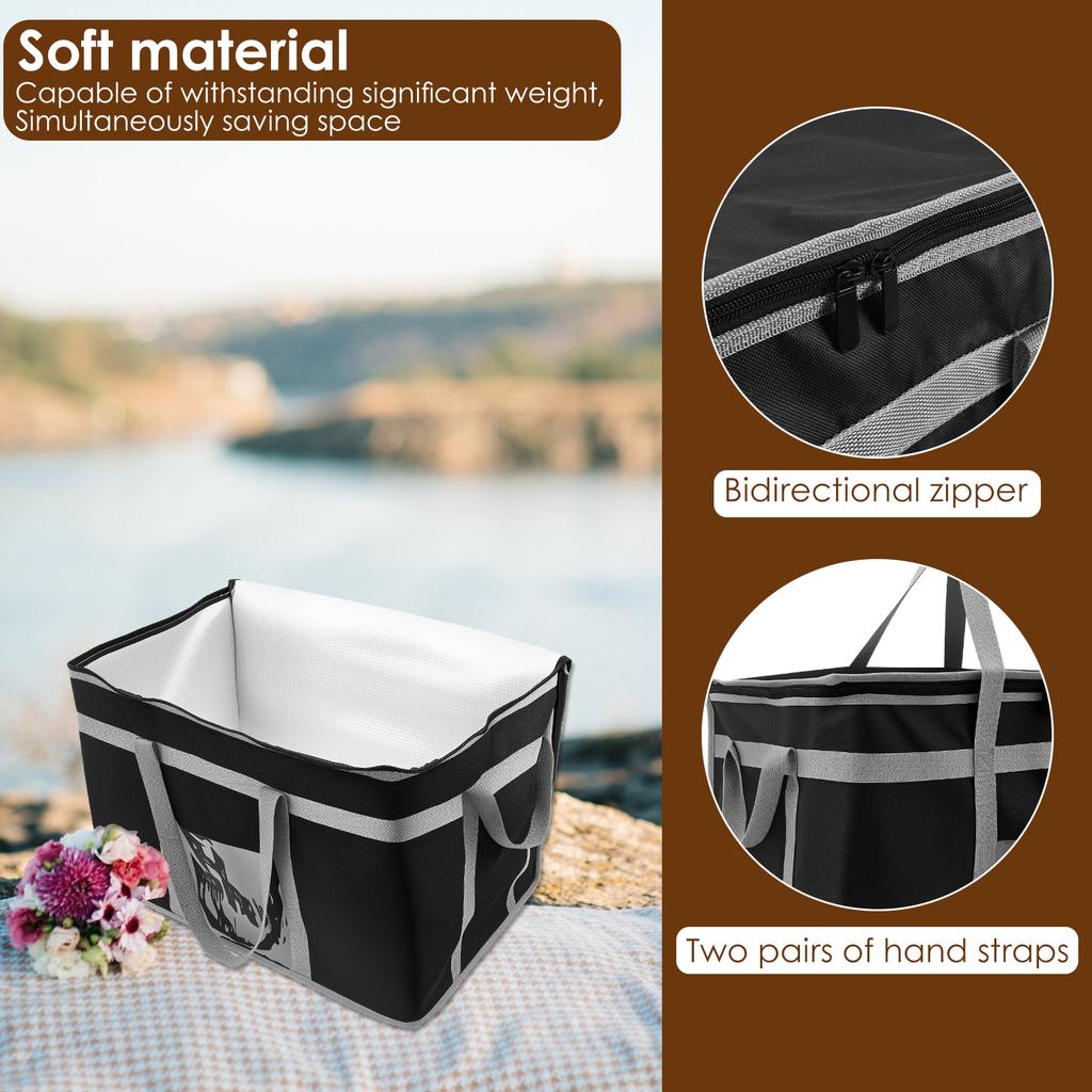 38 л Очень большая дорожная сумка для ланча, сумка-холодильник для кемпинга, сумка для пикника, термоизолированная сумка-холодильник для напитков и льда, сумка-холодильник для хранения еды и напитков для семьи