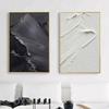 Black and White Texture Minimalist Canvas Decoration Poster Advanced Handmade Abstract Oil Painting Wall Art Living Room Bedroom