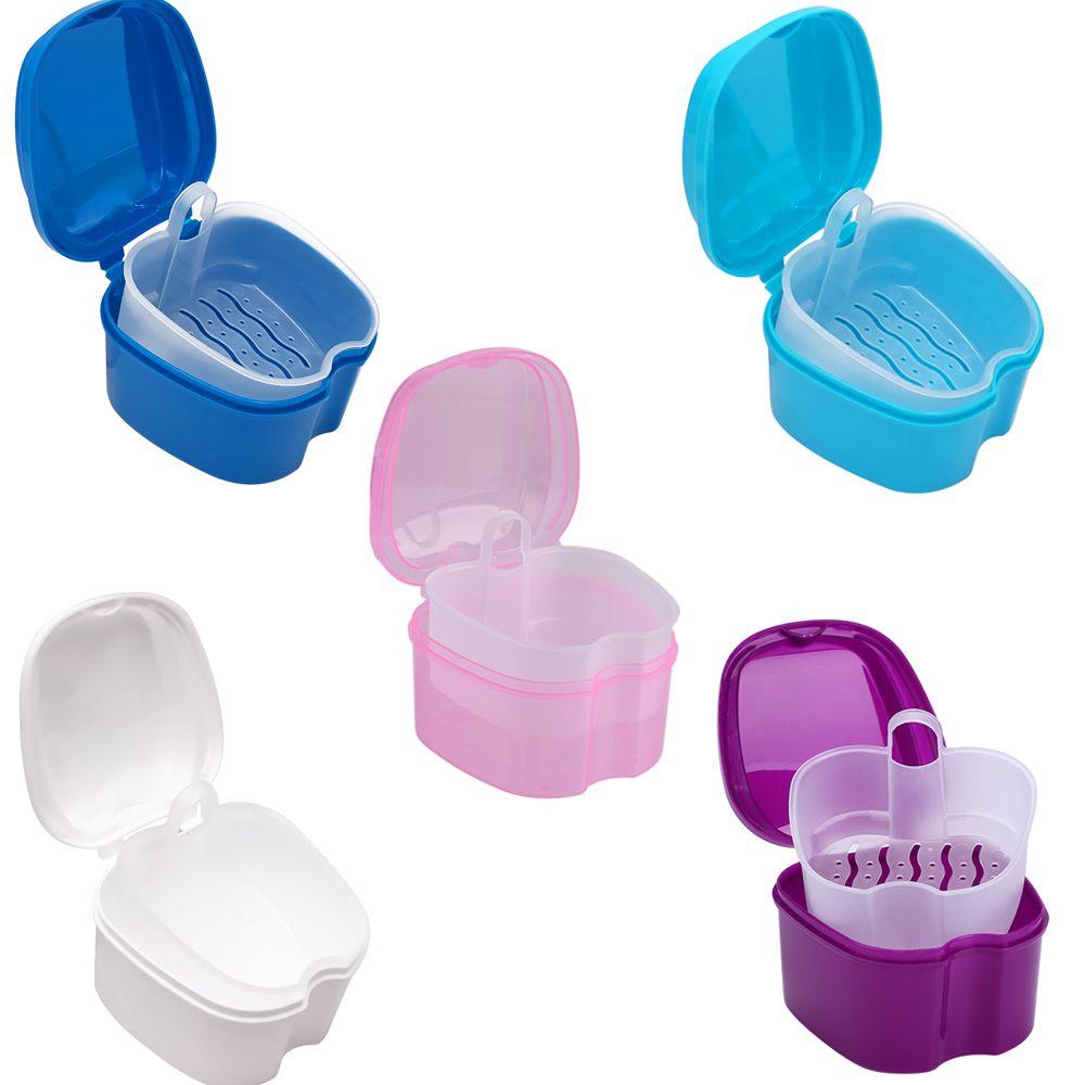 Контейнер для хранения фиксаторов Корзина для полоскания полости рта Коробка для зубных протезов Футляр для продуктов здравоохранения