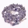 AAA+ 100% Natural Iolite Uncut Smooth Beads Necklace 5-8 Mm 17.5-18.5" UB-8501