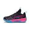 Li Ning Youth Yu Shuai Low Comfortable Lightweight Non-Slip Shock Absorbing Wear-Resistant Low-Top Basketball Shoes Kids Sneakers Black Pink YKBS058-1