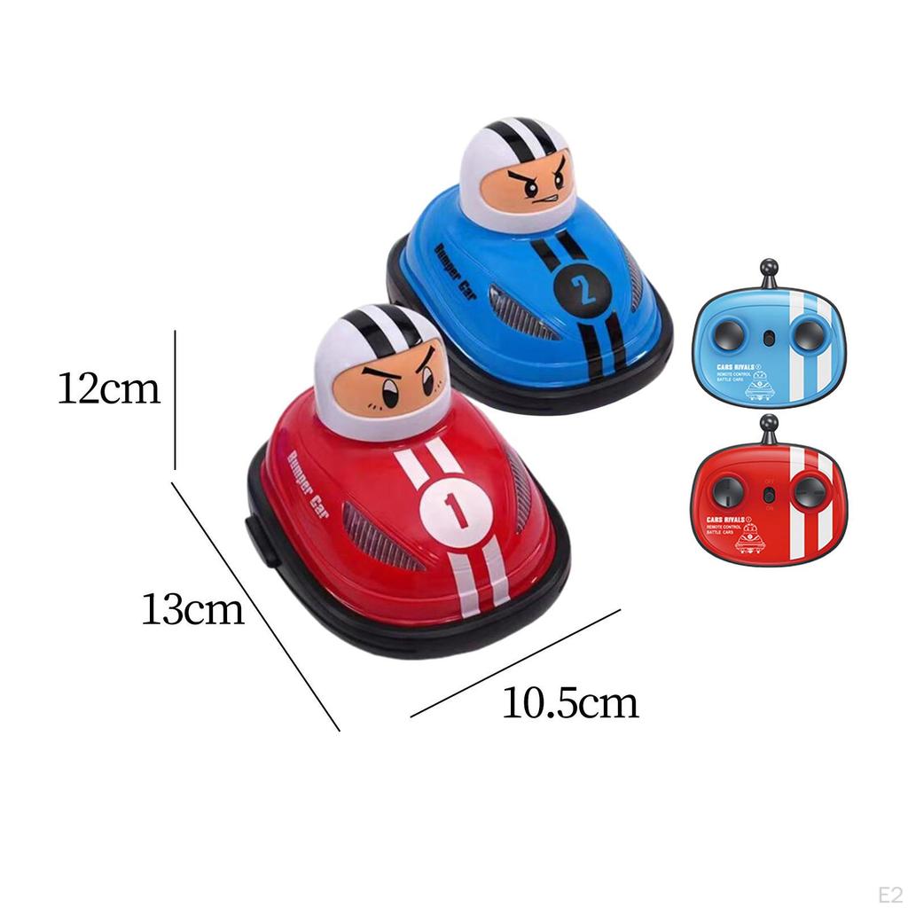 Toddlers Remote Control Cars Kids RC Cartoon Durable 2 Player Head To Battle for Ages