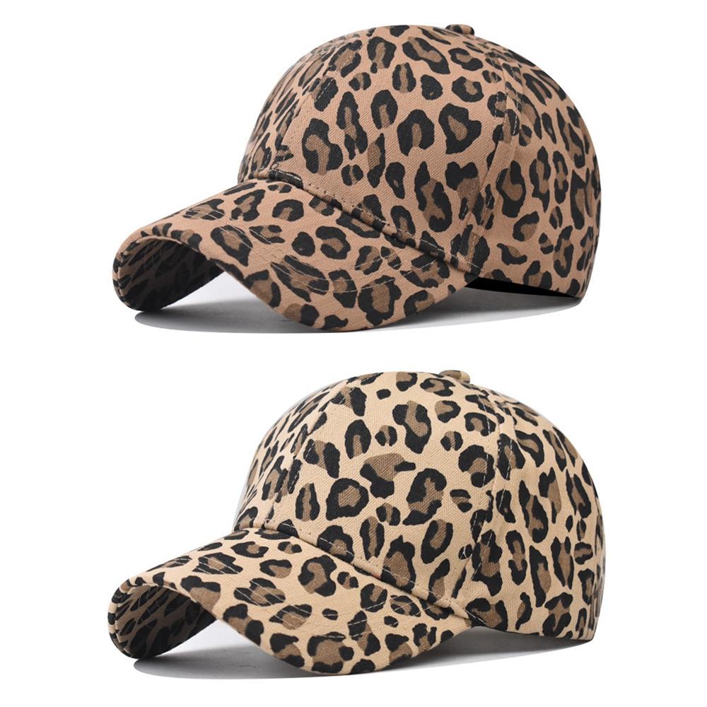 Hip Hop Leopard Print Baseball Cap Vintage Baseball Hat Women Men Outdoor Adjustable Gorras Snapback Unisex