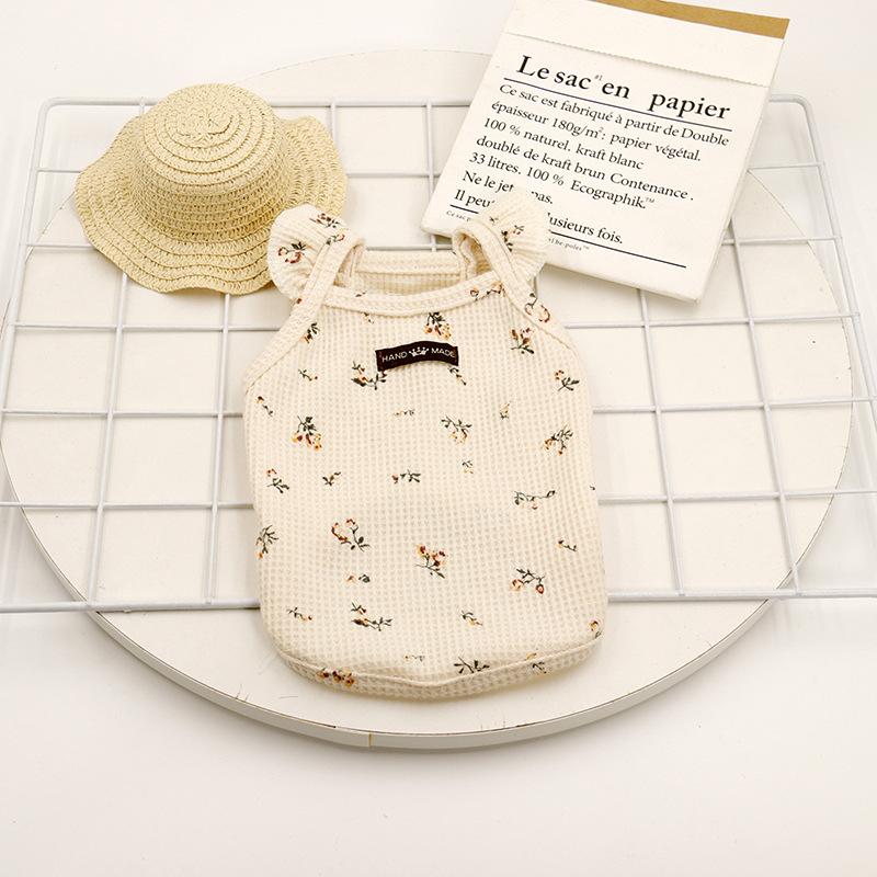 Весенняя и летняя одежда для домашних животных, хлопковая одежда для кошек, одежда для кошек, одежда для французских собак, одежда для собак с маленькой грудью