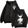 Limited Hollow Knight Game Graphic Zipper Hoodies Gothic Vintage Zip Up Hooded Sweatshirts Men Women Fashion Casual Pullovers
