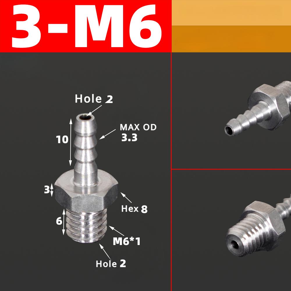М3 М4 М5 М6 М8 М10 М12 М14 М16 Метрическая резьба Наружная к 3 4 5 6 8 10 12 мм Штуцер-бочонок для шланга Нержавеющая сталь 304 Фитинг для трубы Воздух Вода Газ