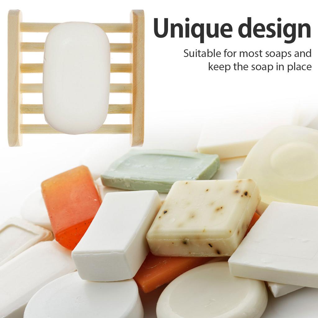 10/20 шт. Деревянная мыльница для душа, самодренажная, подставка для мыла для ванной комнаты, кухни, раковины, деревянная мыльница
