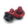 Pair Red Motorcycle Bike Front Fork Shock Screw 47Mm For 2017-2021 Yamaha R15 V3