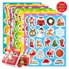 Christmas Stickers Stickers Waterproof Gift Party Decoration Stationery Stickers Cartoon Laser Christmas Stickers
