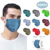 50PCS Disposable Mask 3-Layer Non-Woven Protective Breathable Mask