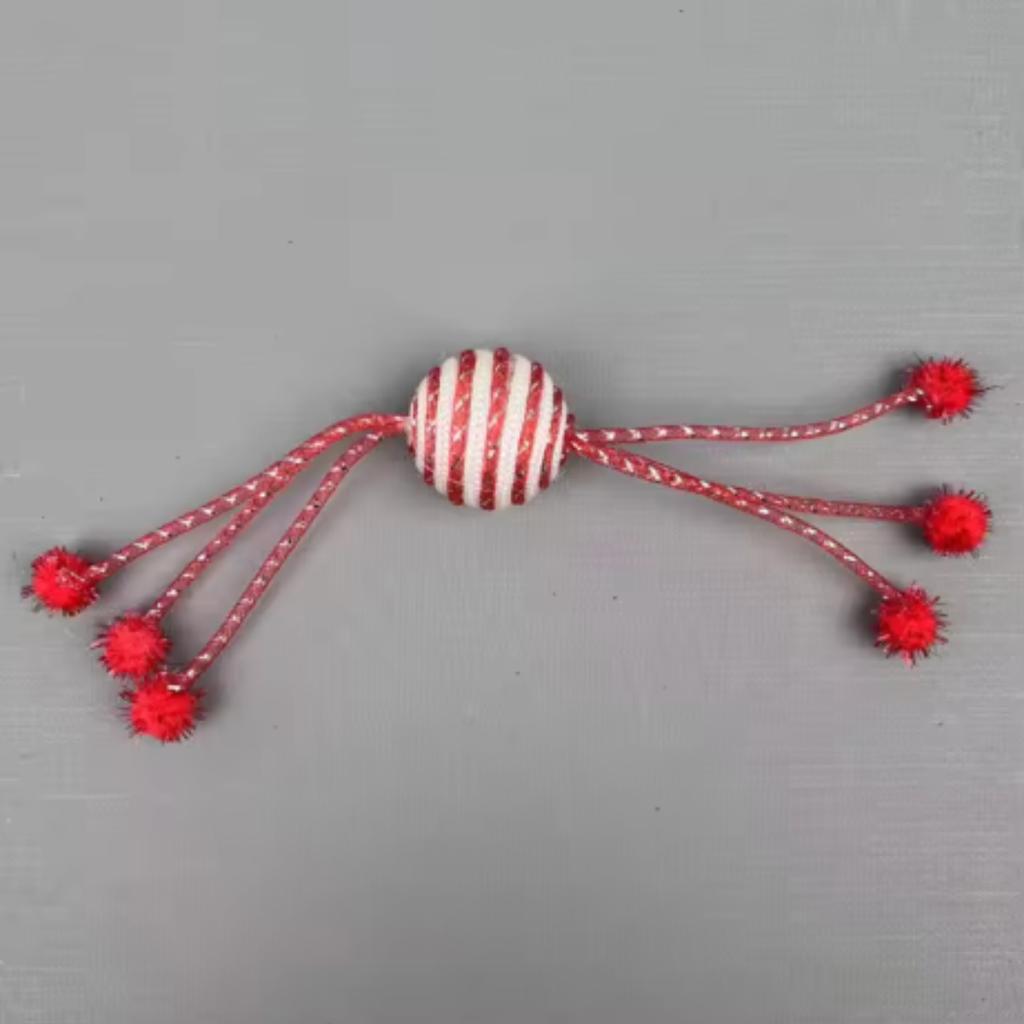 Cat Toy for Cats Network Tube Wrapping Rope Ball Kitten Self Hi Toy Playing Six Claw Ball Cat Toys Interactive