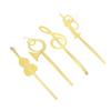 Gold Musical Note Meta Book Maker Metal Paper Clips Fashion Musical Instruments Bookmark  Student