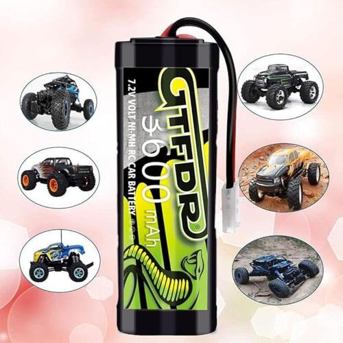 DXF Explosive Performance Nickel-Metal Hydride Battery, 7.2V 3600mAh, Tamiya Connector, RC Battery, Set of 2