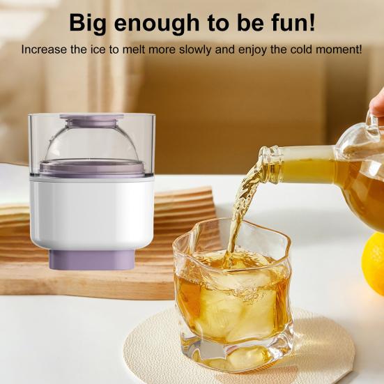 Силиконовая сферическая форма для льда, легкосъемная круглая форма для хоккея с крышками, медленно тающие сферические льдогенераторы для коктейлей из виски и бурбона