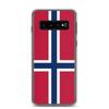 Телефонный чехол - Samsung - Galaxy S10 - Drapeau de la Norvège - Souple - Multicolore