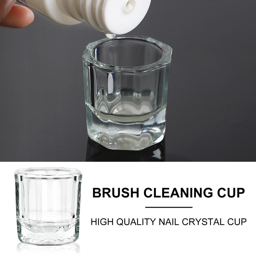 1 шт., стеклянная чашка, хрустальная чашка, набор для акриловых ногтей, акриловый стеклянный контейнер, инструменты для наращивания ногтей, инструменты для наращивания ногтей