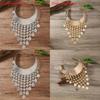 Модное этническое многослойное ожерелье-чокер из металла с кисточками для женщин в этническом стиле