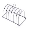 6 Slots Bread Rack Stainless Steel Cooling Cooling Holder Dish Rack Slices Toast Rack  Sponge