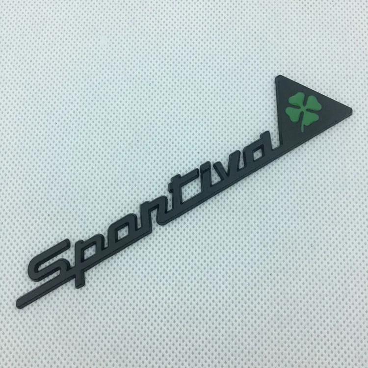 Car Styling Side Window Sticker SPORTIVA Logo Badge For Alfa Romeo 159 156 147 4C Giulia Stelvio Giulietta Mito Auto Accessories vmo895