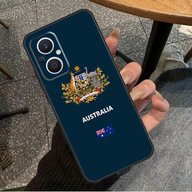 Australia Flag For OPPO Reno 14 13 12 11 10 Pro 8T 11F 12F 13F 14F 7 8 Lite OPPO Find X8 X6 X5 X9 Pro Case