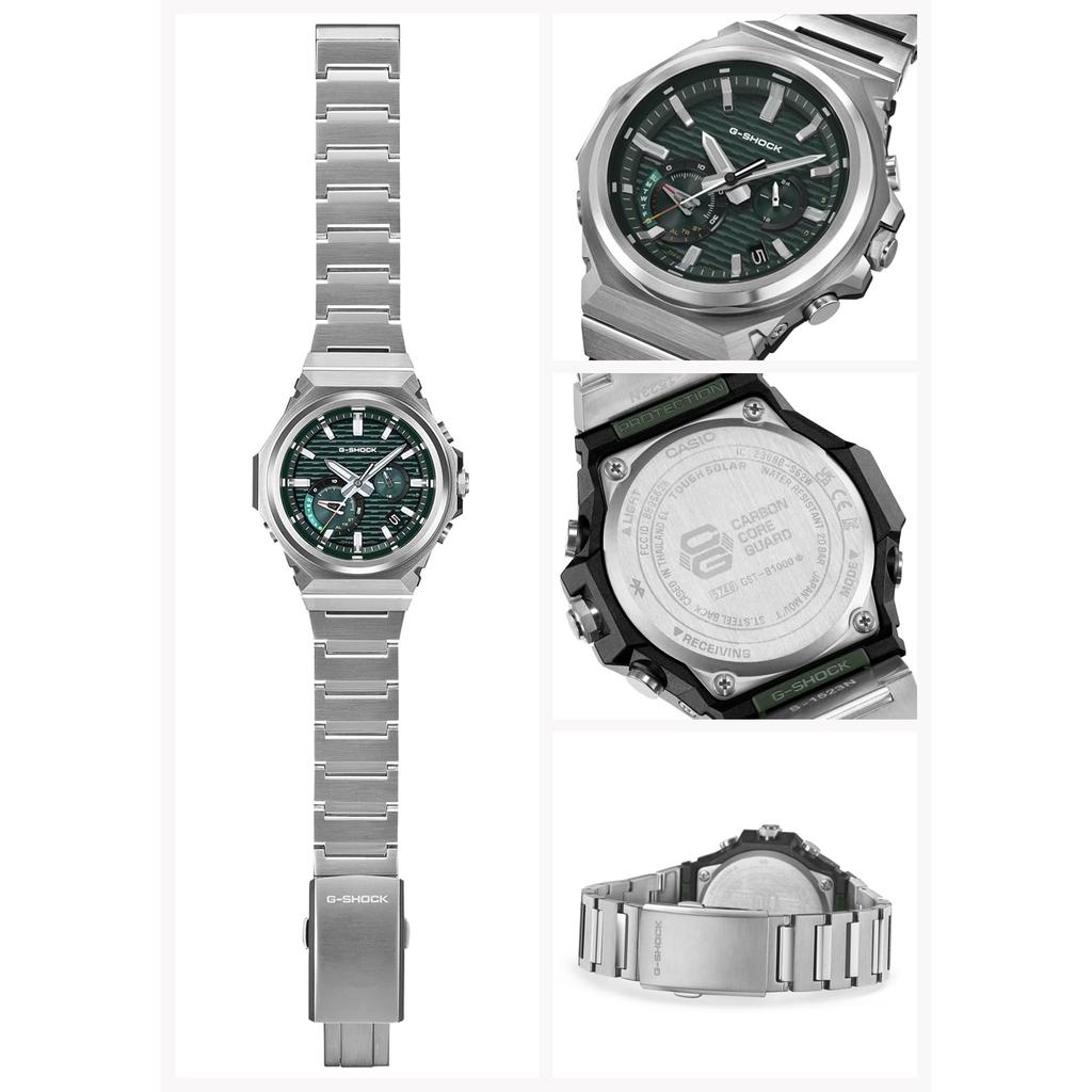 Casio Мужские часы G-SHOCK G-STEEL Tough Solar, Bluetooth, Экологичные, Зеленые (GST-B1000D-3AJF) Официальная японская модель