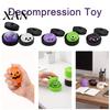 Squeeze Stress Ball Halloween Dumpling Toy with Steamer Box, Pumpkin Ghost Bat Steamed Sensory Bun for Relief, Party Favors