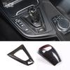 Настоящий углеродный волокно Для BMW M2 F87 M3 F80 M4 F82 M5 F83 F10 F85 X5M F86 X6M F12 Автомобильная центральная консоль Накладка на ручку переключения передач