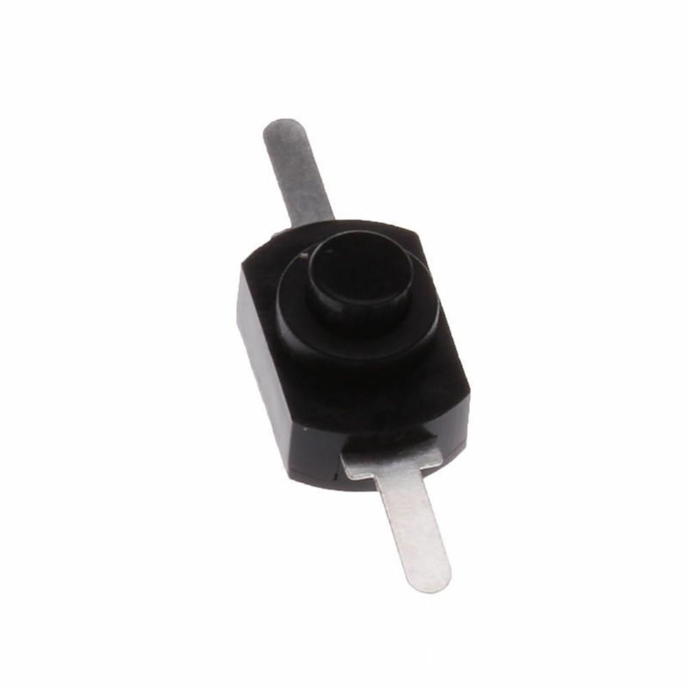 10x 1A 30V DC 250V Black Latching On Off Mini Torch Push Button Switch