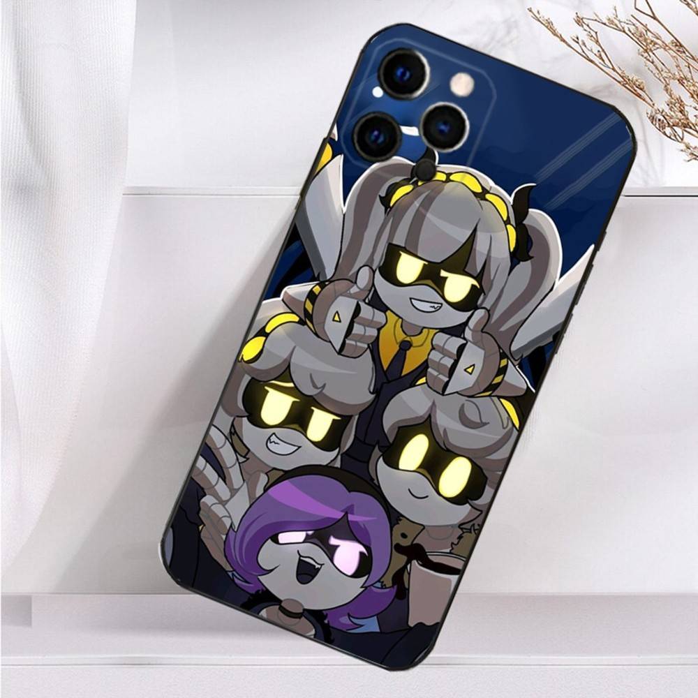 Anime M-Murder D-Drones-Uzi Phone Case For iPhone 16,15,14,13,12,11 Plus,Pro Max,XS,X,XR,SE,Mini,8,7 Soft Silicone Black Cover
