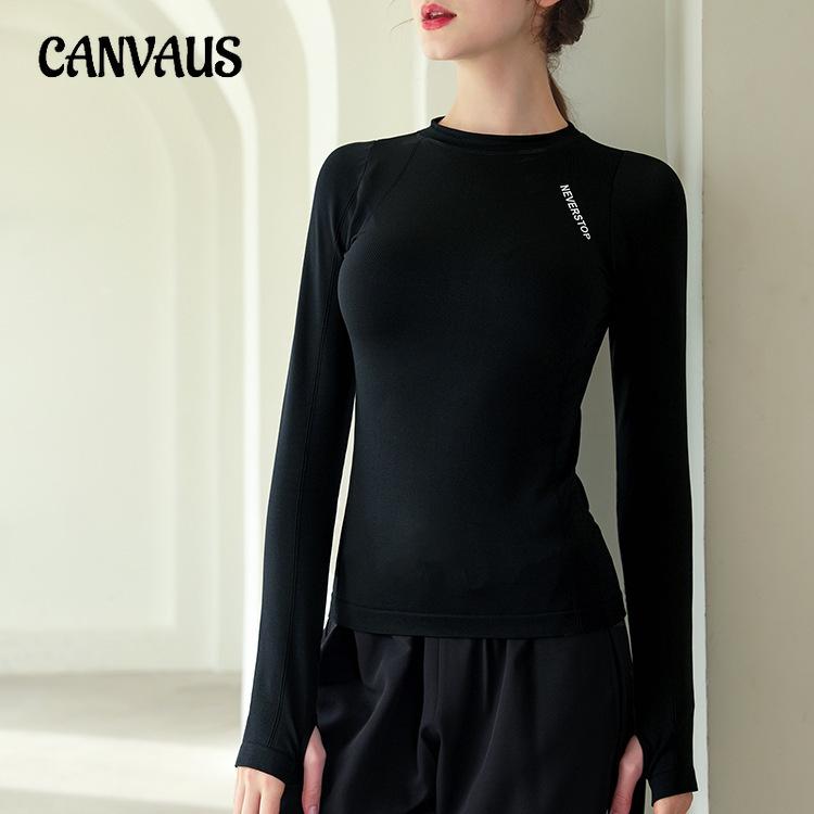 Yoga Clothing Women's Running Quick Dry Outer Wear Bottom Shirt Sports Fitness Tops Stretchy Tight Skinny Long Sleeve Tops