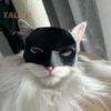 Cat Mask Halloween Black Half Face Pets Mask Bat Inspired Mask with Ear Holes for Halloween Costume Cosplay Prop