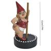 Outdoor Garden Pole Dancing Gnome Resin Gnomes Statue Decoration Sculpture Figurines Decorativas Home Decor Adornos Para Casa