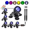 RGB Underwater Diving Lamp Light Kit Set with Remote Controller Line Control Rotatable Illumination